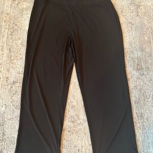 NWOT Susan Graver Knit Pull On Pant Sz XLP Black Elegant Travel Easy Care Slinky